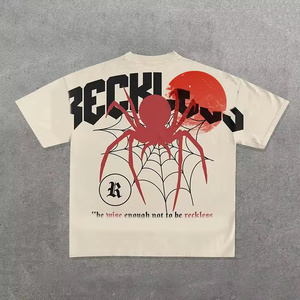 Michi Dtg In Ấn 300 GSM Tinh Khiết Cotton T Áo Sơ Mi Chất Lượng Cao Thời Trang Dạo Phố Quá Khăn Boxy T-Shirt 100% Cotton Cho Nam Giới - Product Image 2