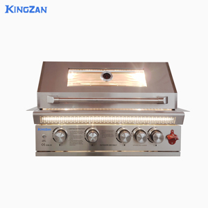 เตาบาร์บีคิวแก๊สแบบพับได้ สไตล์เกาหลี สำหรับสวนกลางแจ้ง 4 หัวเตา สแตนเลส 304 ระบบจุดไฟ Piezo ชุบโครเมียม พรีเมียม ทันสมัย สำหรับย่างสเต็ก - Product Image 4