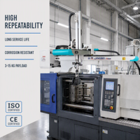 Bras robotisé vertical 3 axes à grande vitesse, en acier inoxydable, longue durée de vie, en stock direct usine, 1300 mm de profondeur, 760 mm de largeur, 2200 mm de hauteur, charge utile 15 kg