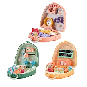 Jinying - Casitas de Muñecas en Miniatura para Armar, Juguetes de Escenas en Miniatura para Niños, Juego de Imitación Preescolar, Juguetes para Niños - Product Image 1