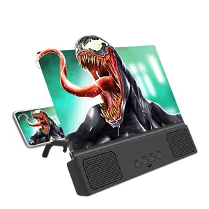 Penyangga Ponsel Desktop 14 Inci Pemegang Tablet Layar Ponsel Pembesar Layar Penguat Video Hd dengan Blut Tooth Speaker