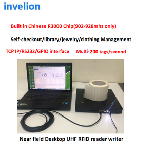 Lector <span class=keywords><strong>de</strong></span> Campo Cercano UHF RFID <span class=keywords><strong>de</strong></span> Escritorio con Antena, 200 Etiquetas, Alcance <span class=keywords><strong>de</strong></span> Lectura <span class=keywords><strong>de</strong></span> 10-100 cm, para Joyería/Lavandería - Product Image 3