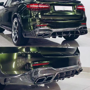 Paraurti Posteriore in Fibra di Carbonio Stile TOPCAR GLC43 63 AMG con Terminale di Scarico Avvitabile per <span class=keywords><strong>Mercedes</strong></span> <span class=keywords><strong>C253</strong></span> 2016-2022 - Product Image 2