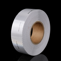 Ruban Réfléchissant de Sécurité SOLAS IMO Homologué Marine, Grade Avertissement 0038, Argent, 50mm x 45.7 Mètres