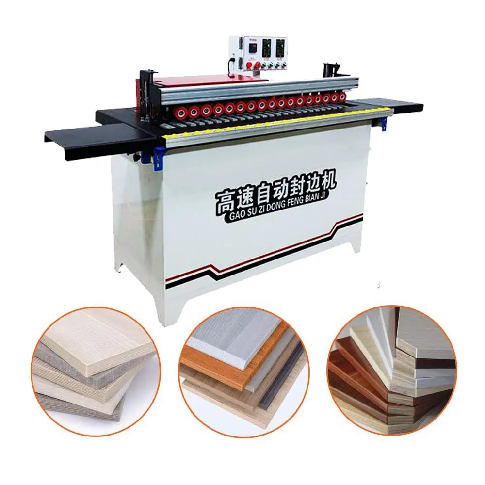 Small Working Automatic Furniture Making Tape Board Making Machinery for Wood Cabinet(ET-802)
