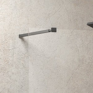 Pannello Doccia Walk-in Kamalu KW-100B 50cm con Profilo Nero Opaco per Bagno, Appartamento, Ospedale, Hotel, Sedile Doccia, Sedile da Bagno - Product Image 5