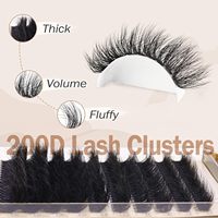 Cils en Touffes en Gros Faux Vison Cils Individuels Marque Privée Kit de Cils en Segments à Faire Soi-Même Fournisseur de Cils en Touffes