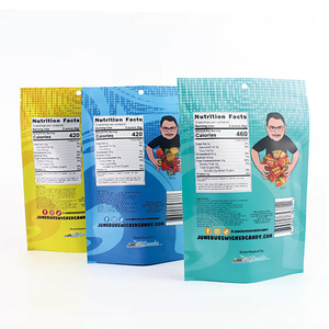 Bolsas de Plástico Selladas con Ventana para Dulces Picantes, Bolsas Reutilizables Impresas Personalizadas para Gomitas <span class=keywords><strong>Chamoy</strong></span> - Product Image 3