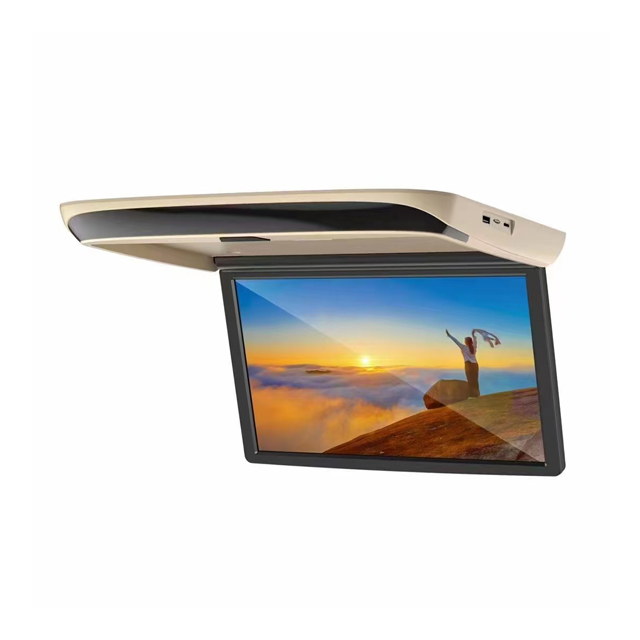 Universal Car Overhead Touch Screen IPS 13.3" 15.6" Monitor with CarPlay & Android Auto USB HD Multimedia Player