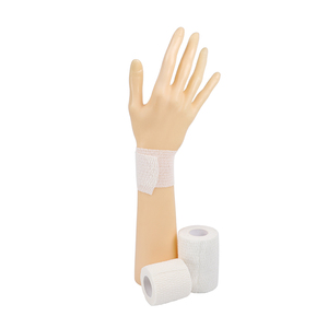 Bandage élastique sportif de haute qualité en coton, auto-adhésif, en rouleaux, pour soulager les douleurs à la cheville - Product Image 1