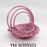 Paniers à fleurs en osier de conception nouvelle pour 2027, paniers de style vintage populaires, leaders des ventes, disponibles en plusieurs couleurs