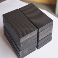 Plaque épaisse CFRP 3K sergé mat sur mesure en vrac 500x500x30mm, haute planéité, pour base de fixation d'automatisation, feuille brute