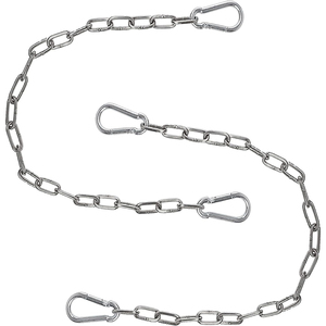 Chaîne robuste en acier inoxydable 304 pour hamac et chaise suspendue, chaîne de balançoire de véranda de 23 pouces avec mousquetons - Product Image 1