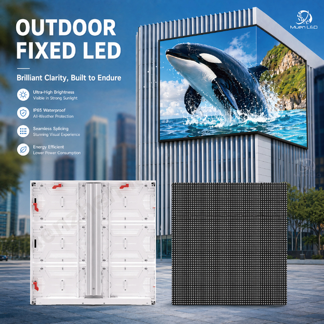 Muen Naked Eye 3D LED Billboard P4 Waterproof Led Advertising Screen for Shopping Mall Landmark Display
