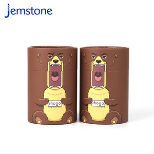 Boîte-cadeau cylindrique en carton recyclable sur mesure, emballage alimentaire, tube en papier kraft de qualité alimentaire pour chocolat - Product Image 1