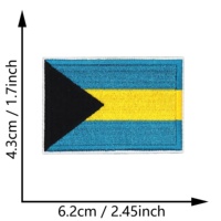 Écussons brodés thermocollants drapeaux des pays d'Amérique du Nord en stock, prêts à être expédiés pour vestes, sacs à dos, uniformes - Vente en gros