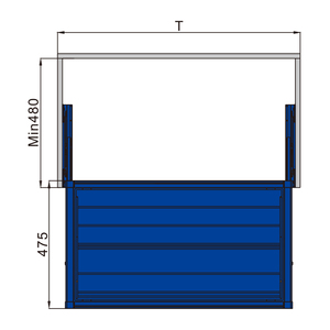 Unihopper Metal <strong>Wire</strong> <strong>Shoes</strong> <strong>Rack</strong> T(mm)=600 - Product Image 5