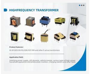 Transformador elétrico de alta freqüência pequeno do tamanho PC40 EF ER EC atual potência vertical horizontal para a aplicação vertical - Product Image 6
