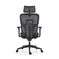 Chaise de bureau de direction de haute qualité 2025 avec dossier ergonomique en maille 3D, accoudoirs et repose-pieds doubles, fonction pivotante - Certifiée BIFMA