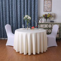 Nappe Moderne Personnalisable en Tissu Polyester Blanc Jacquard à Motif Géométrique, Anti-Taches, pour Mariages, Banquets et Fêtes Hôtelières