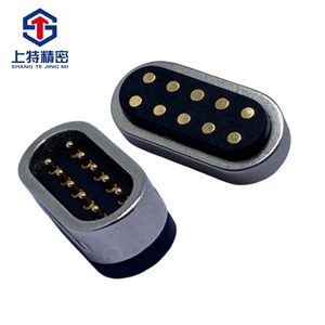 Üretici toptan 10pin bağlayıcı Pogo pin erkek ve dişi soket araba şarj Tablet güç konektörü - Product Image 5