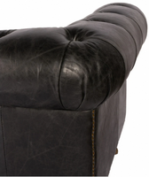 Sofá Chesterfield de 2 Plazas de Calidad Premium con Cuero de Lujo y Colores Personalizables - Para Sala de Estar y Comodidad en Villas