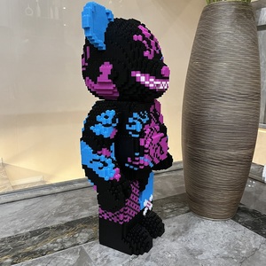 Micro bloques de construcción de oso para niños, <span class=keywords><strong>Mini</strong></span> piezas de montaje Moc, bloques de construcción, figuras de juguetes para regalo - Product Image 5