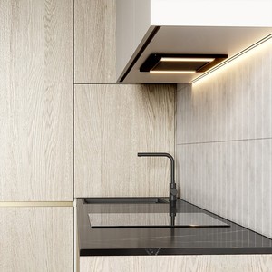 <span class=keywords><strong>Armario</strong></span> de cocina automático con elevación eléctrica, de madera contrachapada, para despensa de cocina, con chapa de madera - Product Image 4