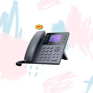 Best voip provider new cheap colored LCD screen IP phone voip phone customized 8 sip lines T800n