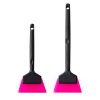 Nettoyeur de raclette de verre en caoutchouc de silicone pour vitres avec long manche