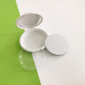 H002 Trong Kho 59Mm Bột Mỹ Phẩm Màu Trắng Ngọc Trai Bao Bì Nhỏ Gọn Một Lớp Vỏ Trắng Ngọc Trai Với Gương - Product Image 4