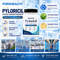 Marque Blanche 200mg Pylopass L. Reuteri DSM 17648 Probiotique en Capsules Végétariennes Soutien Gastrique H. Pylori OEM ODM