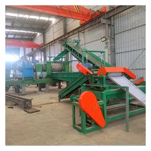 High Output Automatic Waste Tire Recycling Rubber Granule Tire Shredder Machine Rubber Crusher Machine