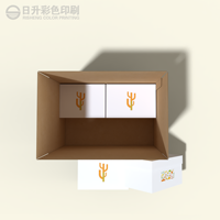Ensemble d'emballages e-commerce personnalisés en carton ondulé avec du papier kraft écologique pour kit de boîte d'abonnement