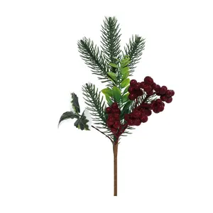 Ago di pino artificiale + Bouquet di frutta in schiuma usato per decorazione d'interni ornamenti natalizi decorazione di nozze pianta artificiale