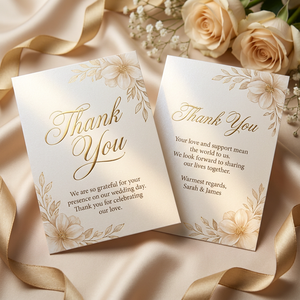 Tarjeta de Agradecimiento de Papel Perlado de Lujo con Logotipo Personalizado para Caja de Regalo Floral, Joyería y Empaque Minorista - Product Image 1