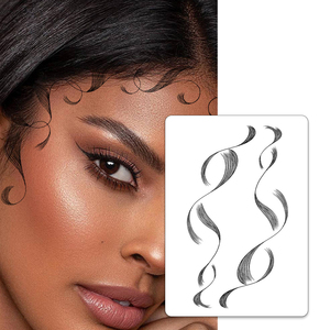 Tatuajes Temporales Realistas de 110x180mm y Pegatinas Impermeables para <span class=keywords><strong>la</strong></span> Simulación de Cabello <span class=keywords><strong>en</strong></span> <span class=keywords><strong>la</strong></span> <span class=keywords><strong>Frente</strong></span> y las Temporas para Embellecer - Product Image 1