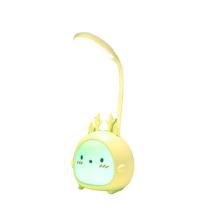Creative Cartoon Deer <b>Led</b> Night <b>Light</b> Touch Control Rechargeable Warm White Student Desk Lamp For Bedroom Dorm Reading - Product Image 5