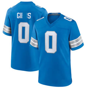 カスタム # 16 # 0 # 14 デトロイト アメリカンフットボール ジャージ 縫製済み 通気性メッシュ スポーツユニフォーム メンズ用 名前・背番号入り - Product Image 5