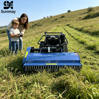 Mesin Pemotong Rumput Mini 22HP Industri dengan Remote Control dan Lebar Pemotongan