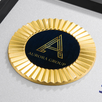 Trophée d'honneur haut de gamme en métal premium avec sable flottant, design original exclusif, prix d'art, plaque personnalisée