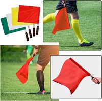 Drapeaux d'arbitre de football de sport réglables de couleur rouge et jaune personnalisés en usine professionnelle avec poignée en mousse