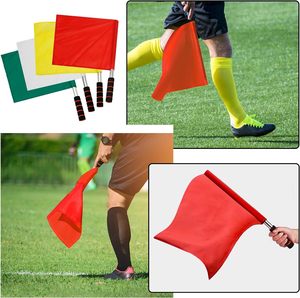 Drapeaux d'arbitre de football de sport réglables de couleur rouge et jaune personnalisés en usine professionnelle avec poignée en mousse - Product Image 5