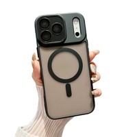 Coque magnétique mate YADUN pour iPhone 17 Pro Max, compatible avec le film de protection d'objectif intégral pour Apple 16, protection anti-chute
