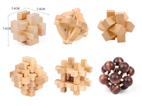 Vente en gros de blocs géométriques ronds à bas prix Jeu de bricolage Montessori Puzzle 3D en bois pour enfants