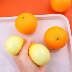 Nouveau Jouet Squishy Orange Réaliste Créatif 2025 – Anti-Stress en TPR à Presser pour Enfants et Adultes, Cadeau Idéal pour la Décompression - Product Image 4