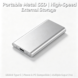 Nuovo Disco Rigido Esterno Portatile in Metallo da 2,5 Pollici USB 3.0 ad Alta Velocità per <span class=keywords><strong>Backup</strong></span> e Archiviazione Dati per PC, Laptop, Gaming e Creatori di Contenido - Product Image 1