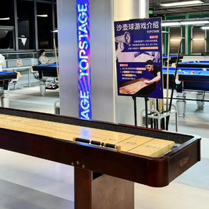 Bàn chơi <span class=keywords><strong>Shuffleboard</strong></span> gỗ nguyên khối kích thước tùy chỉnh <span class=keywords><strong>12</strong></span>, đa năng, chơi được nhiều trò chơi trong nhà với đệm đá phiến cho bi-a, snooker, bida - Product Image 6