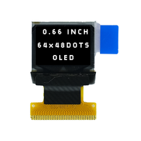 Módulo de Pantalla PMOLED JDW de 0.66 Pulgadas, 28/20p, Resolución 64x48, Interfaz IIC/I2C/SPI, SH1106 CH1116, Proveedor a Largo Plazo
