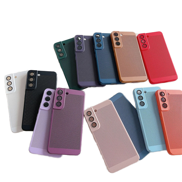 Hot Selling Luxury Cooling Mesh Case for Samsung S24 Ultra S24 S23 Phone Summer Cooling Effect Hard Protective Case